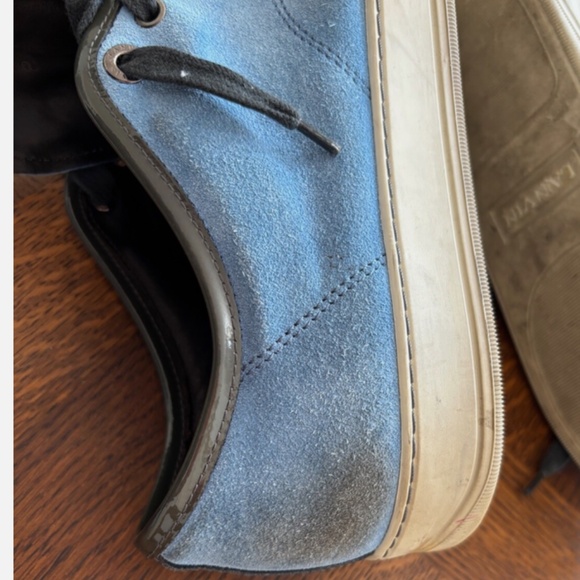 LANVIN SNEAKERS MEN'S DBB1 MENS SNEAKERS RUNNING SHOES SIZE 9 CAPTOE - Picture 6 of 13